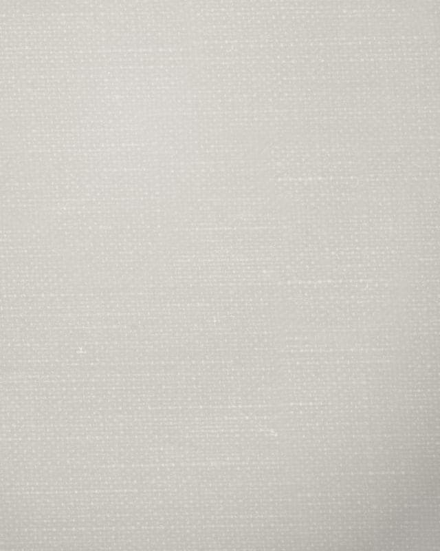 Close-up of heavy white cotton interlining with a dense canvas weave